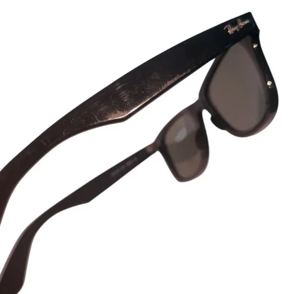 Ray Bans Black Wayfarer Sunglasses - Picture 9 of 11